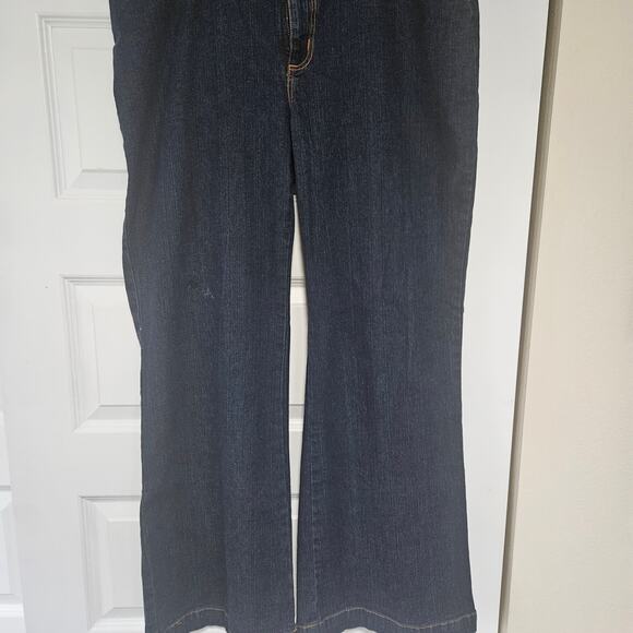 Denim - Blue Couture Dark Wash Flare Leg Denim Jeans 16WA 31" Inseam